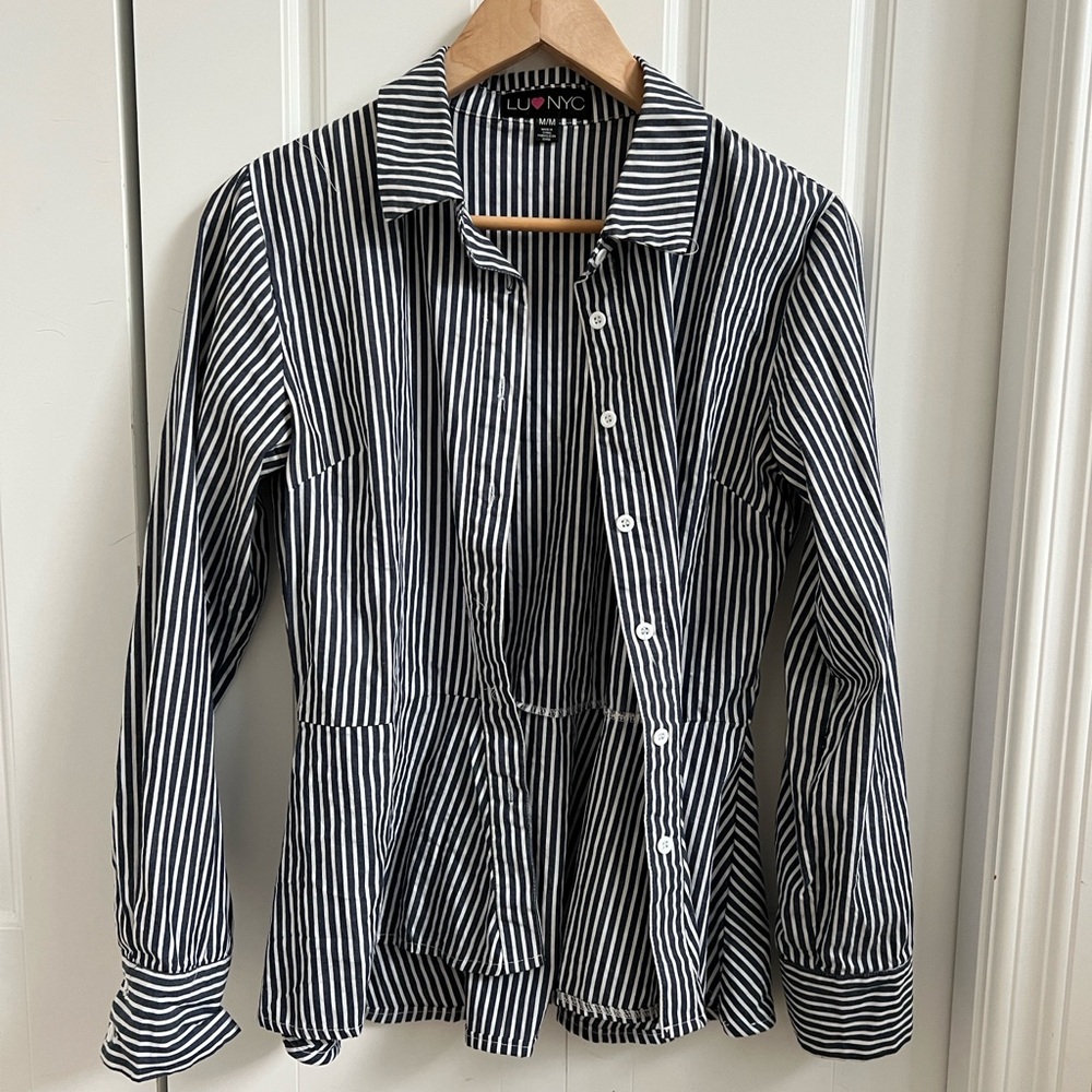 LU NYC Striped Shirt